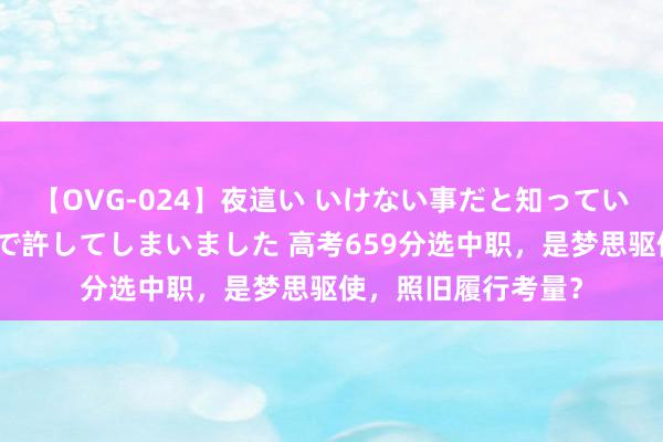 【OVG-024】夜這い いけない事だと知っていたけど生中出しまで許してしまいました 高考659分选中职，是梦思驱使，照旧履行考量？