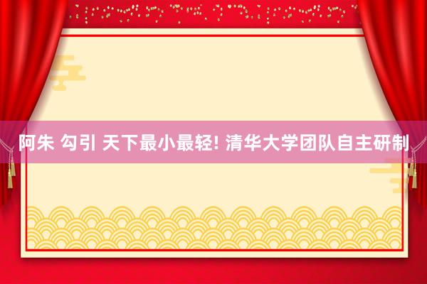阿朱 勾引 天下最小最轻! 清华大学团队自主研制